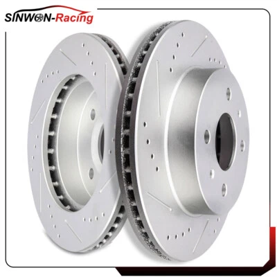 Rotores de discos de freno delanteros perforados ventilados para Saturn SC1 SC2 SL SL1 SL2 SW1 SW2 Foto 1 de 4