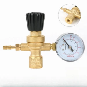 Mini Mig Gas Bottle Regulator with Gauge Welding For Disposable Argon CO2 Bottle - Picture 1 of 9