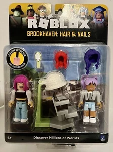 Roblox Brookhaven ROG0235 Action Collection Gioco Capelli e Unghie Action Figure - Foto 1 di 3