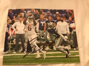 Devin Duvernay Texas Longhorns signed Autogramm 8x10 Football Foto WR STAR D - Bild 1 von 1