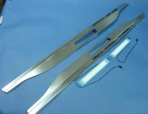 Set of Stainless Steel 2-Door Sills + LED Lights AMG Mercedes Benz R129 SL-CLASS - Picture 1 of 10