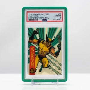 Marvel Universe 1994 Wolverine #10 Animazione Sospesa FLEER - PSA 8 NM - Foto 1 di 4
