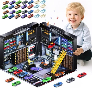 Car Toys Gifts for 3 4 5 6 Year Old Boys, Suitcase Auto Repair Toys Include 20 P - Picture 1 of 8