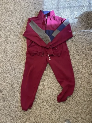 Jaqueta e calça vintage JCPenney EUA Olimpíadas zíper completo tamanho grande - Imagem 1 de 4