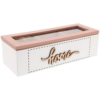  Retro-Teebeutel-Box Teebeutelablage Teekästchen Teebeutelbehälter - Bild 1 von 4