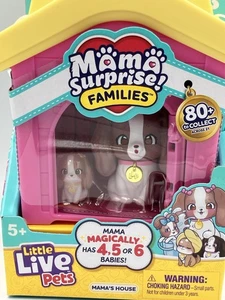 NIB Sealed Little Live Pets Dog House Spaniel Play set Mama Surprise Families - Foto 1 di 8