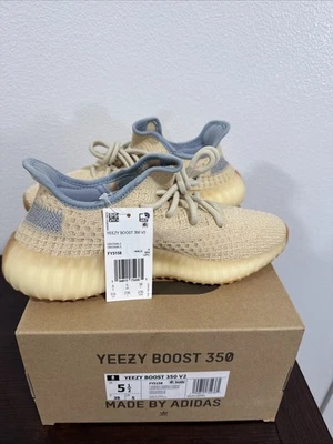 Adidas Yeezy Boost 350 V2 Lino Talla 5.5 Totalmente Nuevo Foto 1 de 3