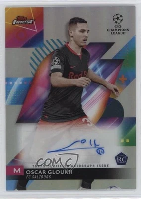 2023-24 Topps Finest UEFA Club Competitions Oscar Gloukh #A-OG Rookie Auto RC - Image 1 of 2