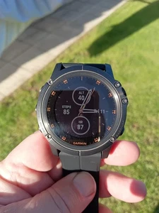 Garmin Fenix 5X Plus Sapphire Crystal Black Multisport GPS Watch - Picture 1 of 6