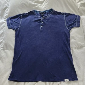 marc by marc jacobs Mens S/S Shirt Blue Flaw Size L - Picture 1 of 9