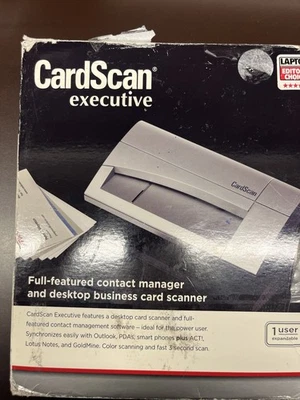 CardScan Executive V8 Pass Through Scanner Includes CD Serial USB - Image 1 of 4