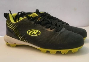 Used Rawlings 169989 BB/SB Cleats Black Junior 1.5$19.99 - Picture 1 of 5