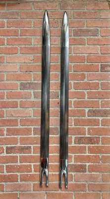 1958 Chevrolet Impala Fender Spears Chrome Molding Trim OEM Pair 2 - Image 1 of 4