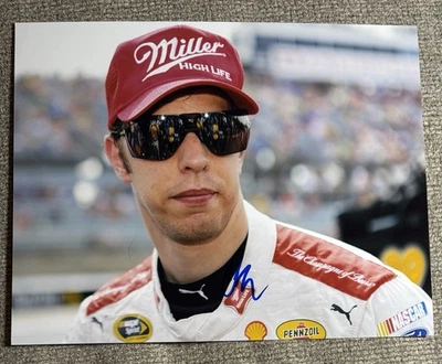 Foto firmada por Brad Keselowski 8x10 Miller High Life on Pit Road NASCAR certificado de autenticidad automático Foto 1 de 2