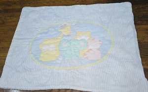 Vintage 90s Baby Blanket Animal Print - Picture 1 of 11