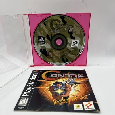 Contra: Legacy of War Konami 1996 Sony PlayStation Disc Only w Manual Tested - Image 1 of 3