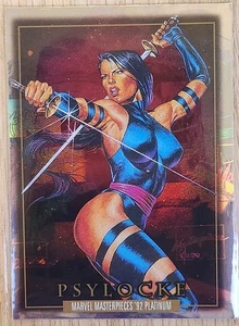 Psylocke #65 Holofoil Marvel Masterpieces '92 Platinum 2024 Sky Box - Picture 1 of 10