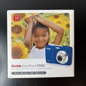 Kodak EasyShare CD82 12.4MP Digital Camera w/4GB SD Card-Blue Tested & Working - Picture 1 of 9