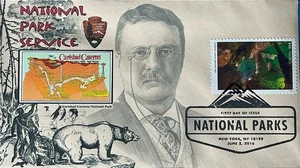 Therome Cachet Theodore Roosevelt 5080o National Parks Carlsbad Caverans  - Picture 1 of 1