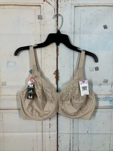 The Lily Fit Bra Lilyette lY0428 Beige Underwire Womens size 42D - Picture 1 of 13