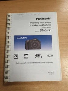 Original Panasonic DMC-G5 digital camera operating instructions . - Picture 1 of 6