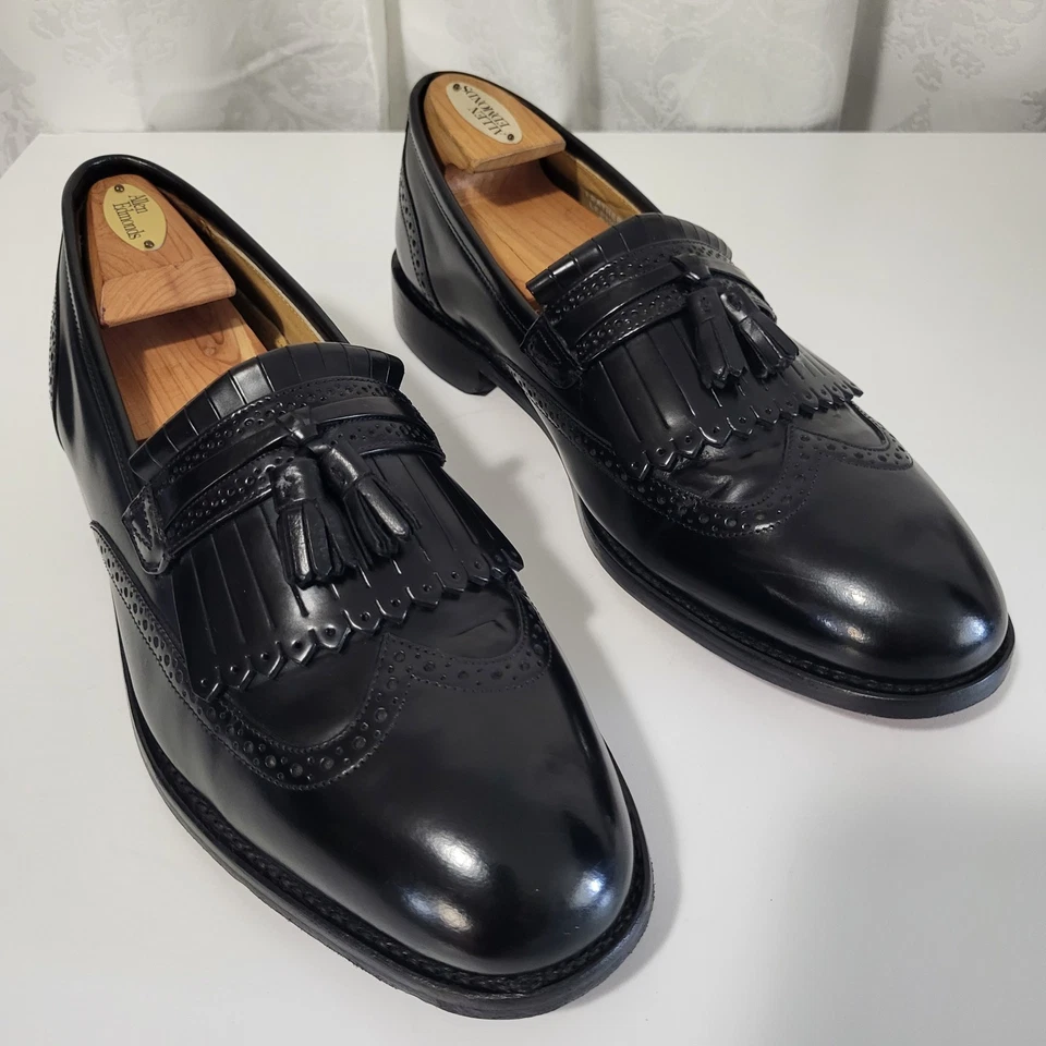 Zapatos Mocasines Bostonian Crown Windsor First Flex Para Hombre Borla Punta de Ala Talla 11E/C B Foto 1 de 4