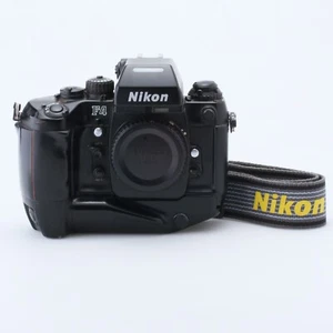 Nikon F4s 35mm SLR Film Camera Black Body + MB-21 Grip Tested OK 2615789 from JP - Picture 1 of 22