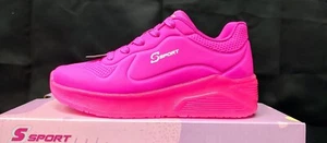 S Sport By Skechers Girls' Conny Sneakers - Pink 13 - Picture 1 of 9