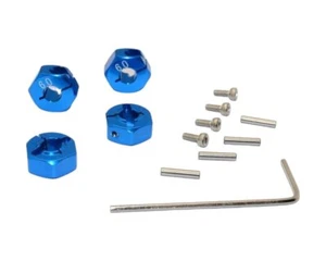 GPM Racing Alu Radmitnehmer 6mm blau GPMSLA010-6MMB Slash 4x4, Rustler 4x4 VXL,  - Picture 1 of 1