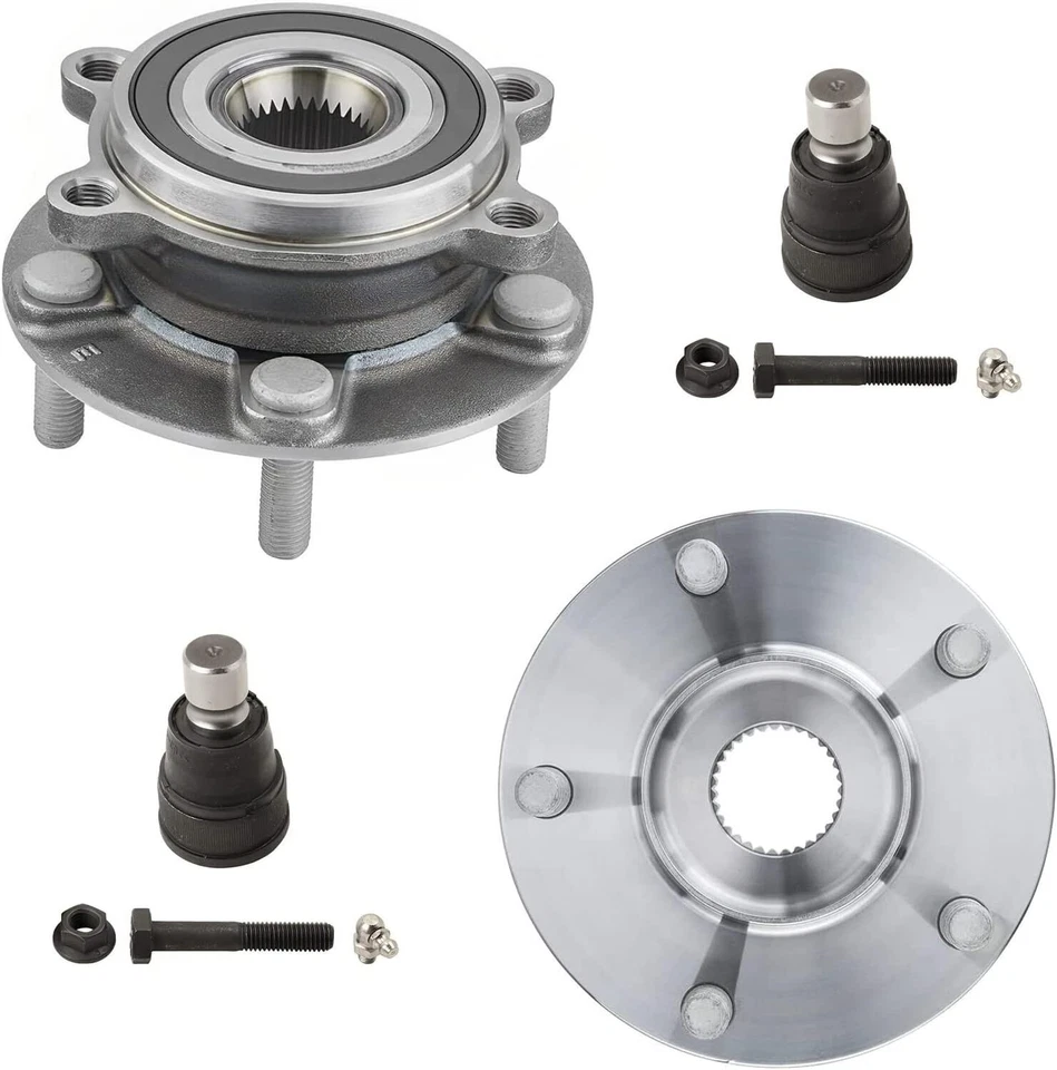 4pc Front Wheel Bearing & Hubs + Lower Ball Joints for 2013 2014 2015 Mazda CX-5 - Image 1 of 1
