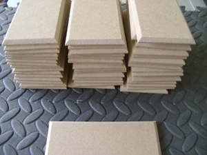 30) MDF WOODEN PLAQUES BLANKS SIGNS CHAMFERED EDGE - Picture 1 of 3