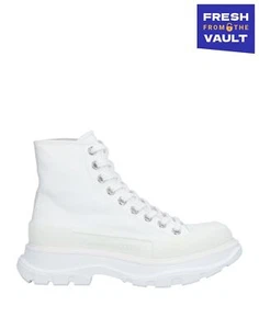 RRP €590 ALEXANDER McQUEEN Canvas Ankle Chunky Sneakers US10 UK7 EU40 Lug Sole - Imagen 1 de 8