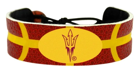Arizona State Sun Devils Team Color Basketball Bracelet [NEW] NCAA Jewelry Wrist Cover