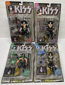 Juego completo de juguetes McFarlane Kiss Alive 2000 vintage Ace Paul Gene y Peter (leer) - Imagen 1 de 10