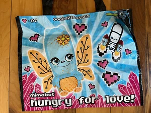 MIMOBOT "HUNGRY FOR DATA/HUNGRY FOR LOVE"-SAN DIEGO COMIC CON EXCLUSIVE TOTE BAG - Picture 1 of 3