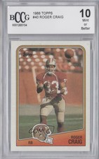 1988 Topps Roger Craig #40 BCCG Mint
