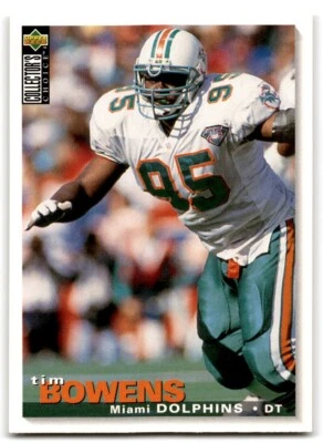 1995 Upper Deck Collector's Choice Tim Bowens Miami Dolphins #249 - Image 1 of 2