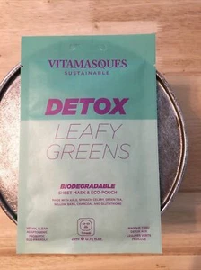 VITAMASQUES DETOX Leafy Greens Sheet Mask for Face - Picture 1 of 3