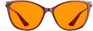 -99% Orange Blue Light Blocking Glasses for Women-Improves Sleep for Computer/Ga - Picture 1 of 9