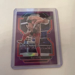 2022 Panini Prizm WWE Batista #196 Purple Prizm Parallel 018/149 SP WWF - Picture 1 of 2