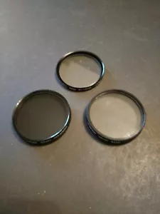 Three 55mm lens filters: Quantaray 6X-Cross, Albinar Polarizer and Albinar Star - Picture 1 of 8