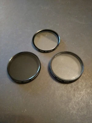 Three 55mm lens filters: Quantaray 6X-Cross, Albinar Polarizer and Albinar Star - Image 1 of 4