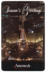 5u Season's Greetings (1995) mit Grußkarte (Denkkreis, IN.) Telefonkarte - Bild 1 von 1
