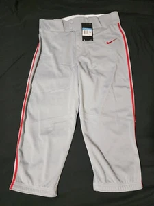 Nike Men's Size M Vapor Select High Piped Baseball Pants BQ6437-056 Scarlet Red - Picture 1 of 3