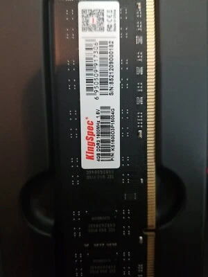 KingSpec 4GB PC3-12800 Desktop DDR3 1600 MHz 240-Pin DIMM high quality - Image 1 of 4