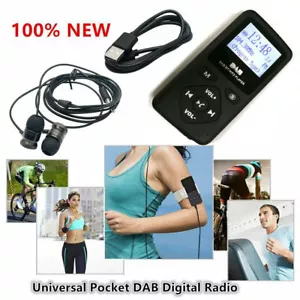 Mini auricular portátil MP3 DAB radio digital Bluetooth 4.0 bolsillo personal FM - Imagen 1 de 9