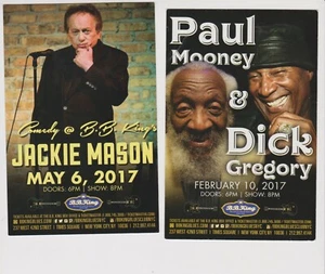 Paul Mooney Dick Gregory Jackie Mason Comedy promo postcard NYC shows - Picture 1 of 1