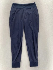 Athleta Soho Jogger Pants Women's 2 Blue Stretch Pull On Tapered Yoga Gym - Picture 1 of 13