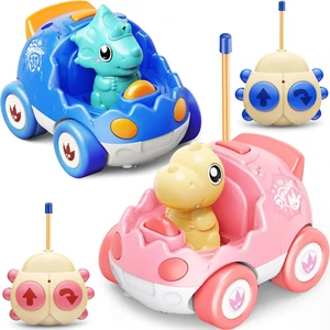2 Pack Remote Control Car Toys for Girls 2 3 4 Years Old, Race Cars for Toddlers - Picture 1 of 12