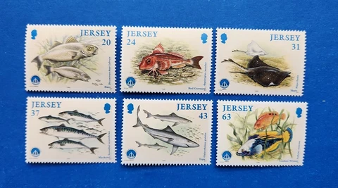 Jersey Stamps, Scott 858-863 Complete Set MNH Cover